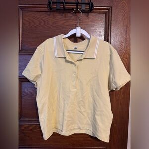 Women's pale yellow Polo Shirt